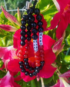 Mother’s Day Collection. Black Tourmaline with Red Carnelian