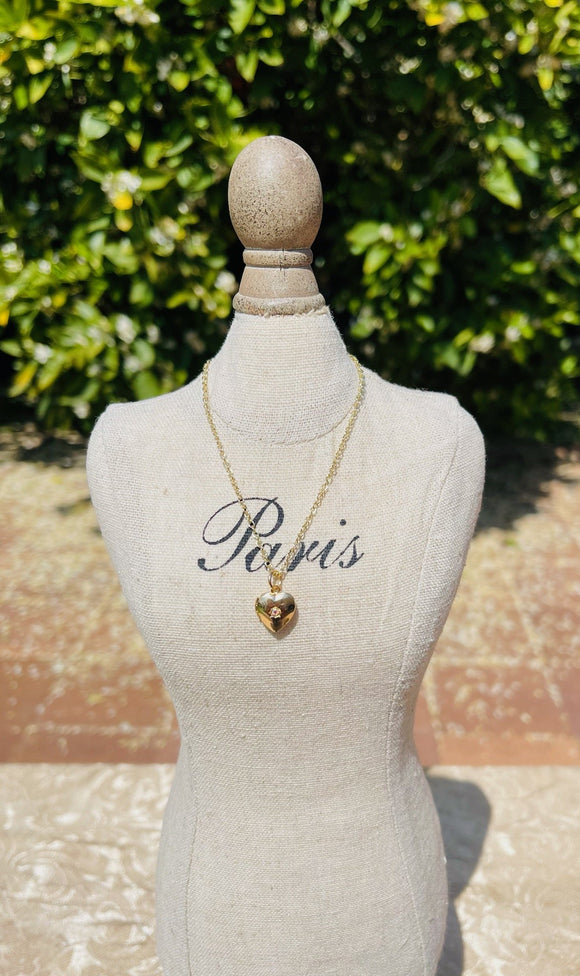 Gold plated Heart Locked Pendent