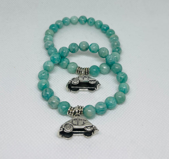 Russian Amazonite VW Charm Bracelets